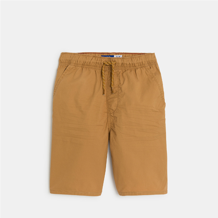 Poiste SLIM FIT Bermuda püksid, helepruunid