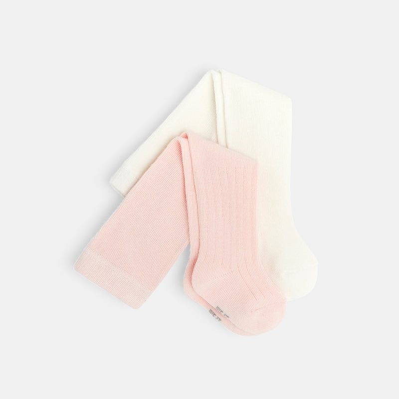 Vastsündinute sukkpüksid, 2-pakk,  valge / roosa