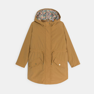 Tüdrukute kevadparka + vest, kaneelibeež