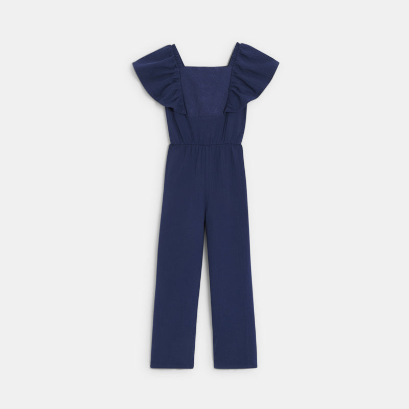 Tüdrukute pidulik jumpsuit, tumesinine