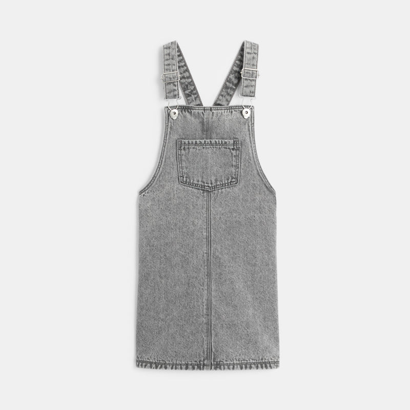 Tüdrukute traksidega teksakleit, denim grey