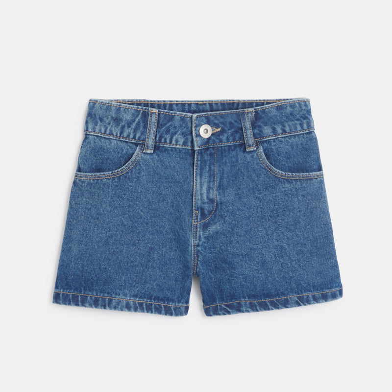 Tüdrukute teksashortsid, denim blue stone