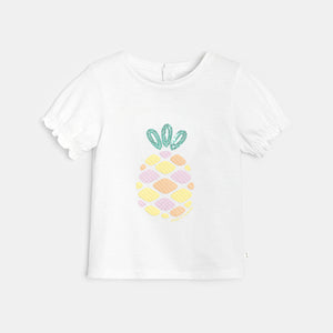 Beebitüdrukute ananassimotiiviga T-särk