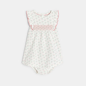 Beebitüdrukute pidulik lilleline kleit + bloomerid