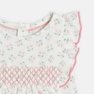 Beebitüdrukute pidulik lilleline kleit + bloomerid