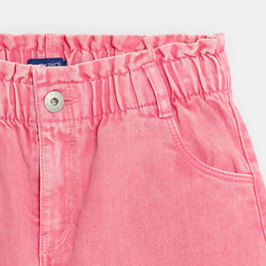 Tüdrukute MOM FIT teksashortsid, roosad