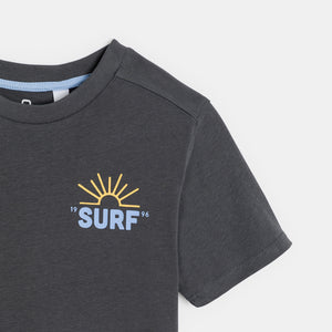 Poiste T-särk SURF, tumehall