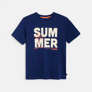 Poiste T-särk SUMMER VIBES, tumesinine