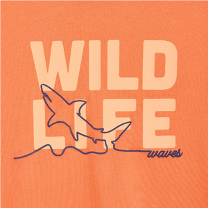 Poiste T-särk WILDLIFE WAVES, oranž