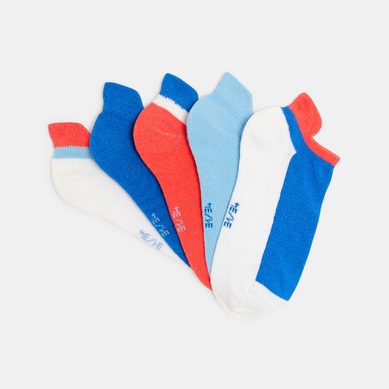 Poiste madalad spordisokid, 5-pakk