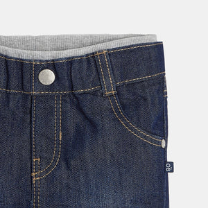 Beebipoiste soonikvärvliga teksapüksid, denim dark blue