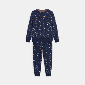 Poiste kosmosemotiivide mustriga pidžaama