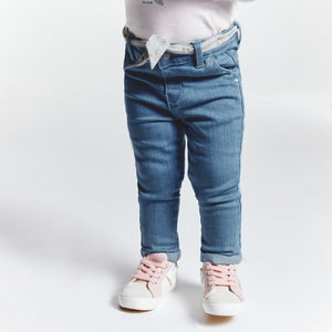 Beebitüdrukute vööga 'ultra-stretch' teksapüksid, sinised