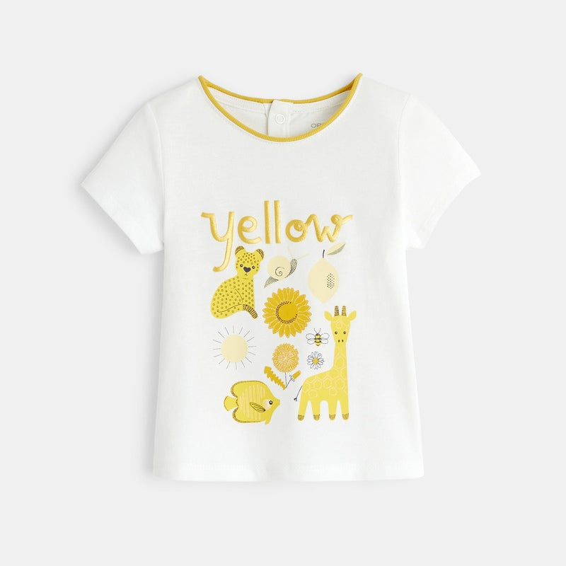 Beebitüdrukute T-särk YELLOW