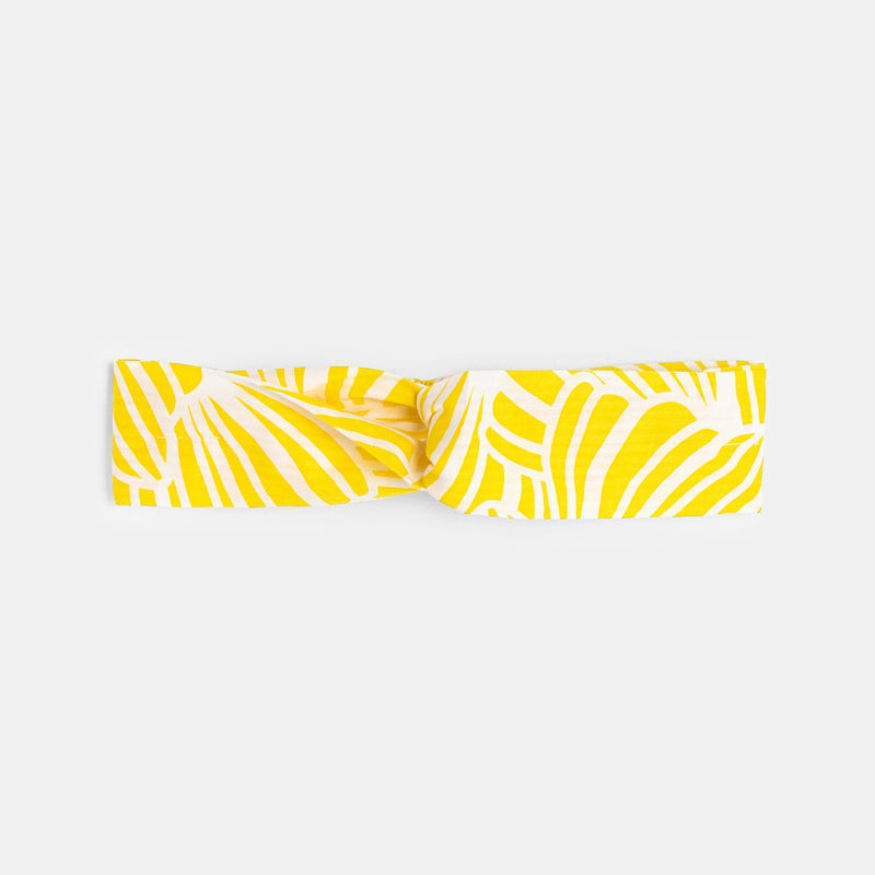 Beebitüdrukute graafilise mustriga peapael, Kanaari kollane